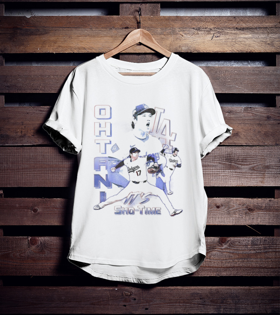 Shohei Ohtani 17 LA Dodgers Sho Time Baseball T-Shirt