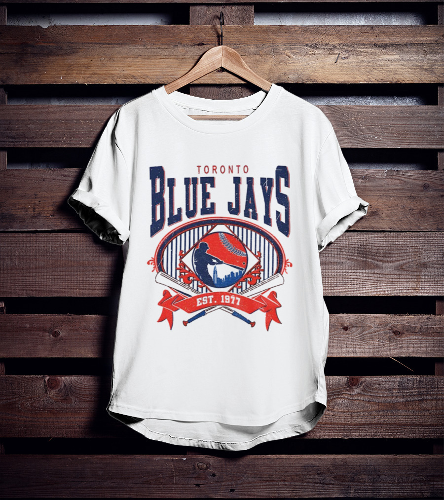 Toronto Blue Jays Vintage 90s Baseball Est 1977 Retro Toronto Blue Jays T-Shirt