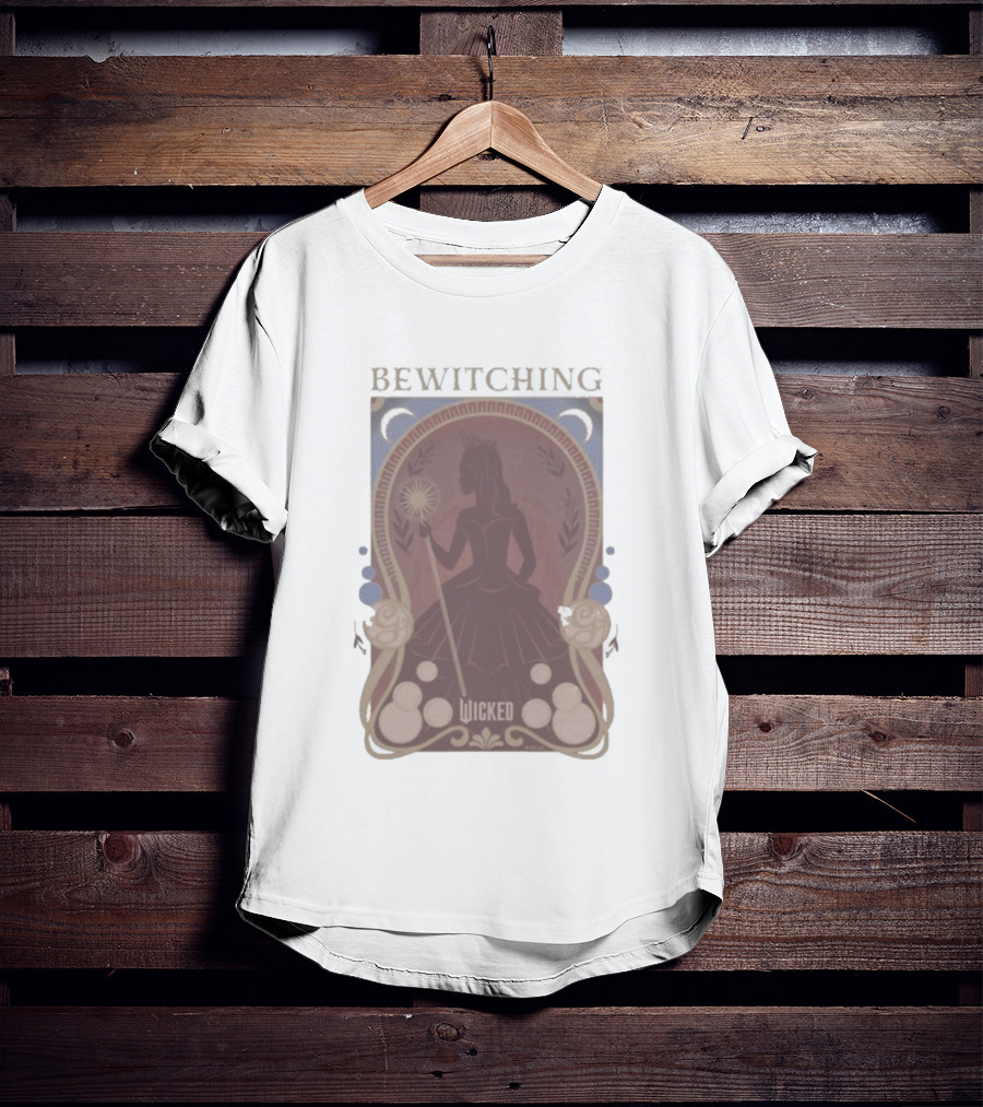 Bewitching Wicked Silhouette With Magical Wand And Crown T-Shirt