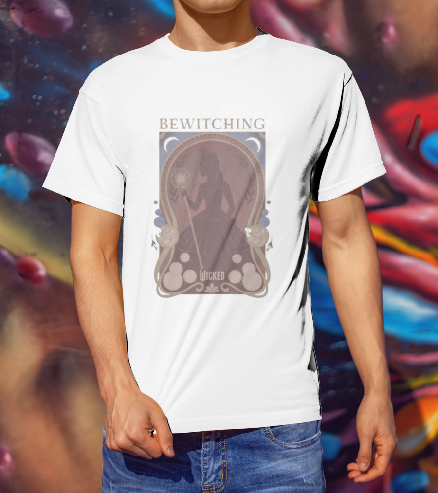 Bewitching Wicked Silhouette With Magical Wand And Crown T-Shirt