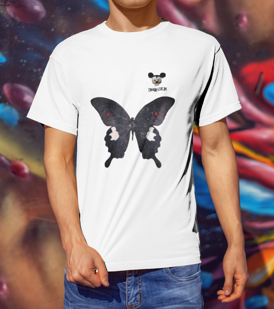 Cold Dead Butterfly Mouse Skull T-Shirt