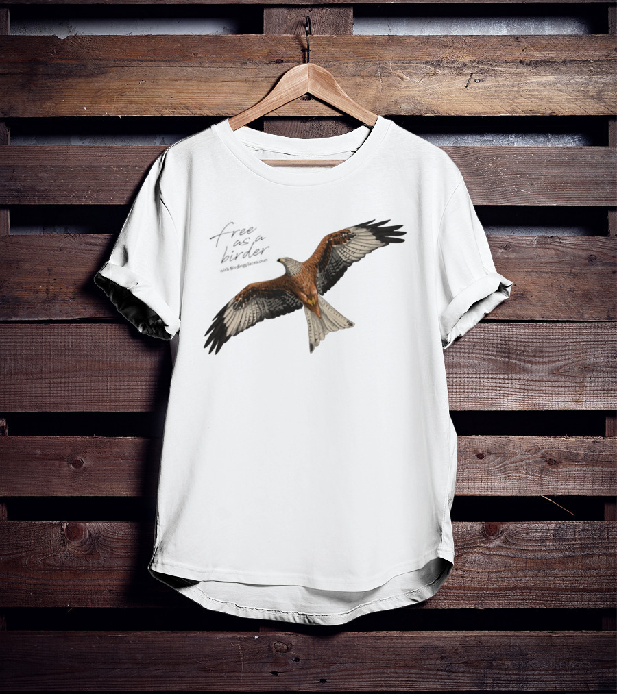 Eagle Free As A Birder Majestic Flight T-Shirt
