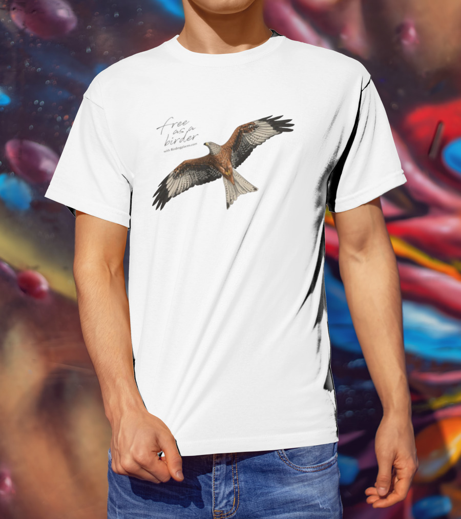 Eagle Free As A Birder Majestic Flight T-Shirt