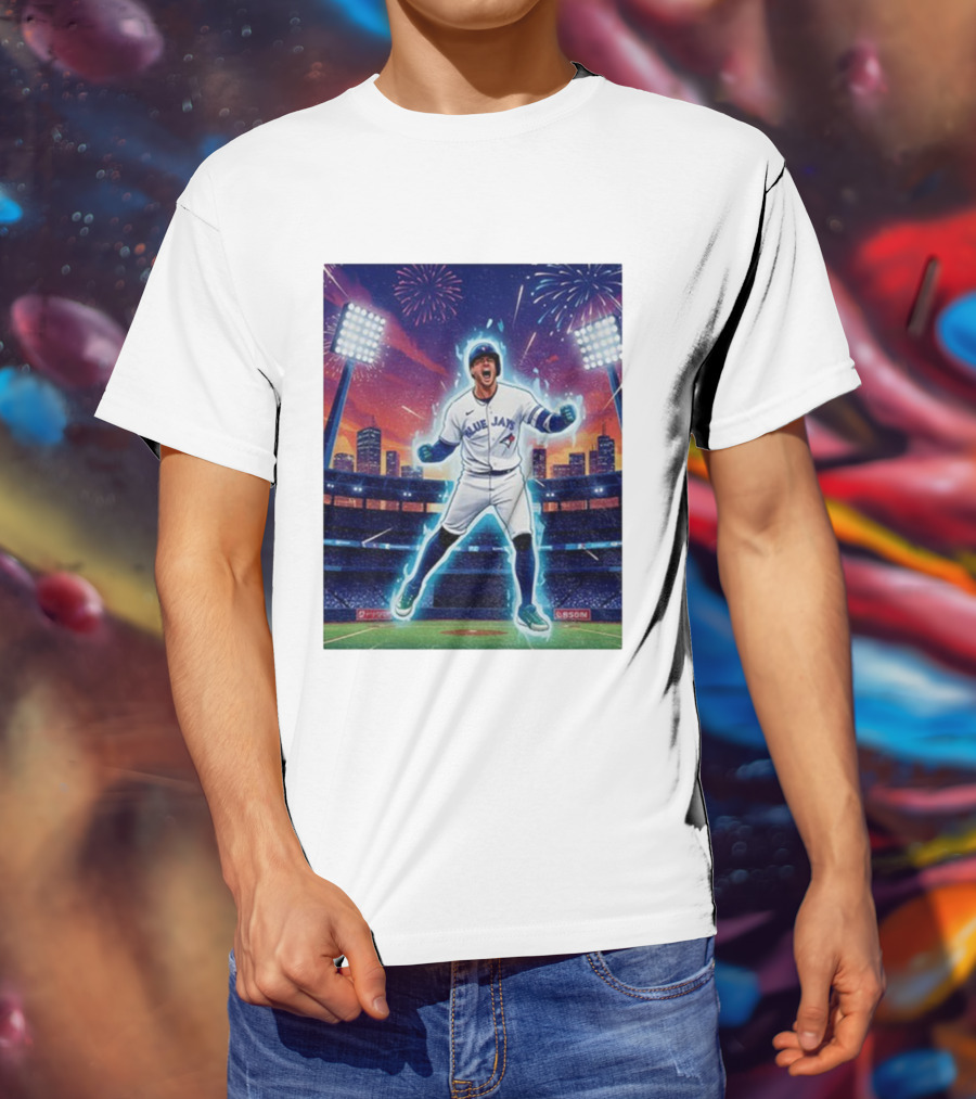 George Springer Blue Jays Fireworks Stadium Celebration Springer Dinger T-Shirt
