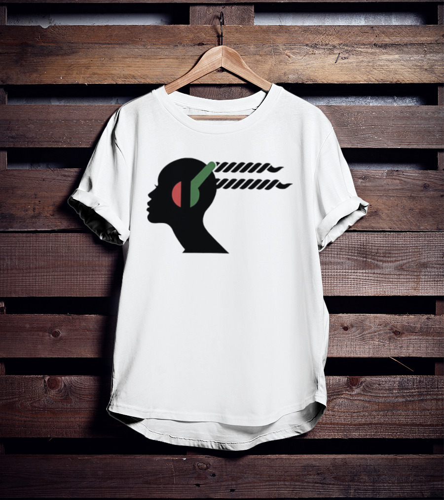 Jeffrey Wright Highest 2 Lowest Stackin’ Hits Records Silhouette With Headphones T-Shirt