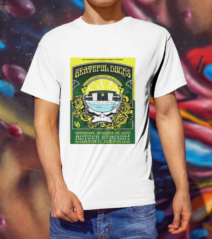 University Of Oregon Grateful Ducks One More Saturday Night Vs Wisconsin October 25 2025 Autzen Stadium Eugene T-Shirt