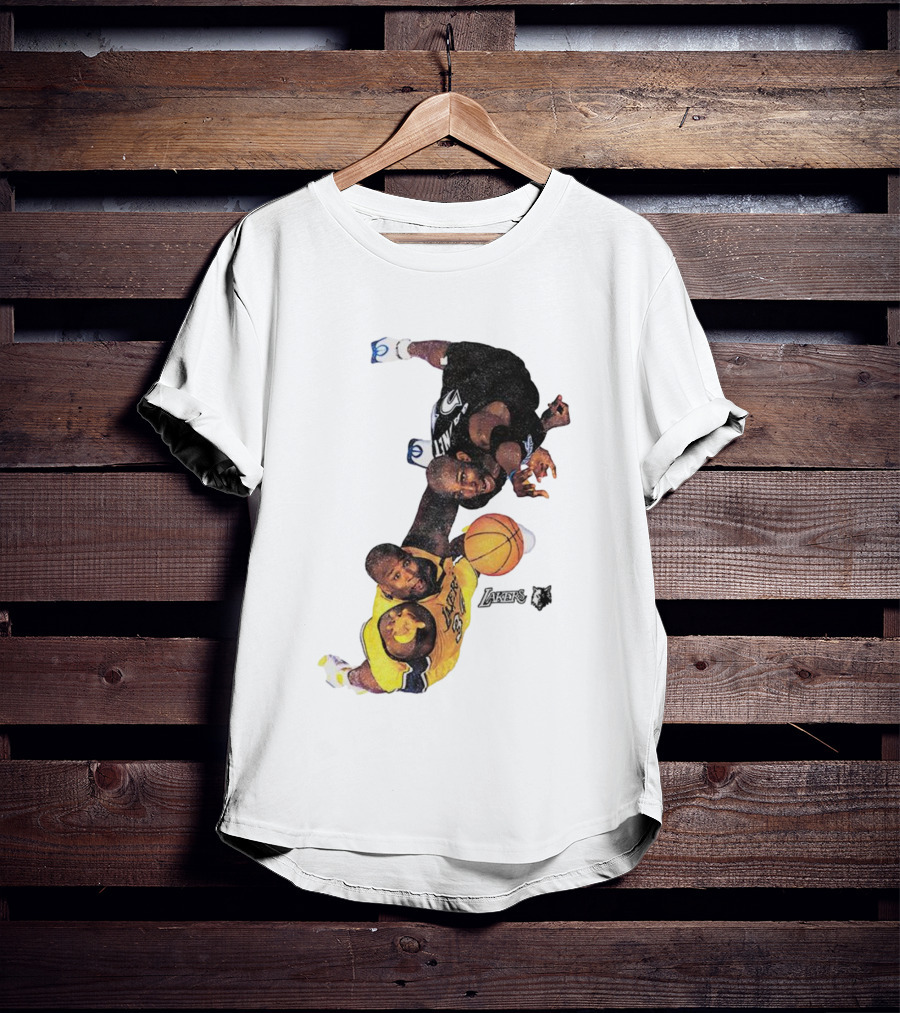 Kobe Bryant Los Angeles Lakers Kevin Garnett Minnesota Timberwolves NBA Vintage Rivalry T-Shirt
