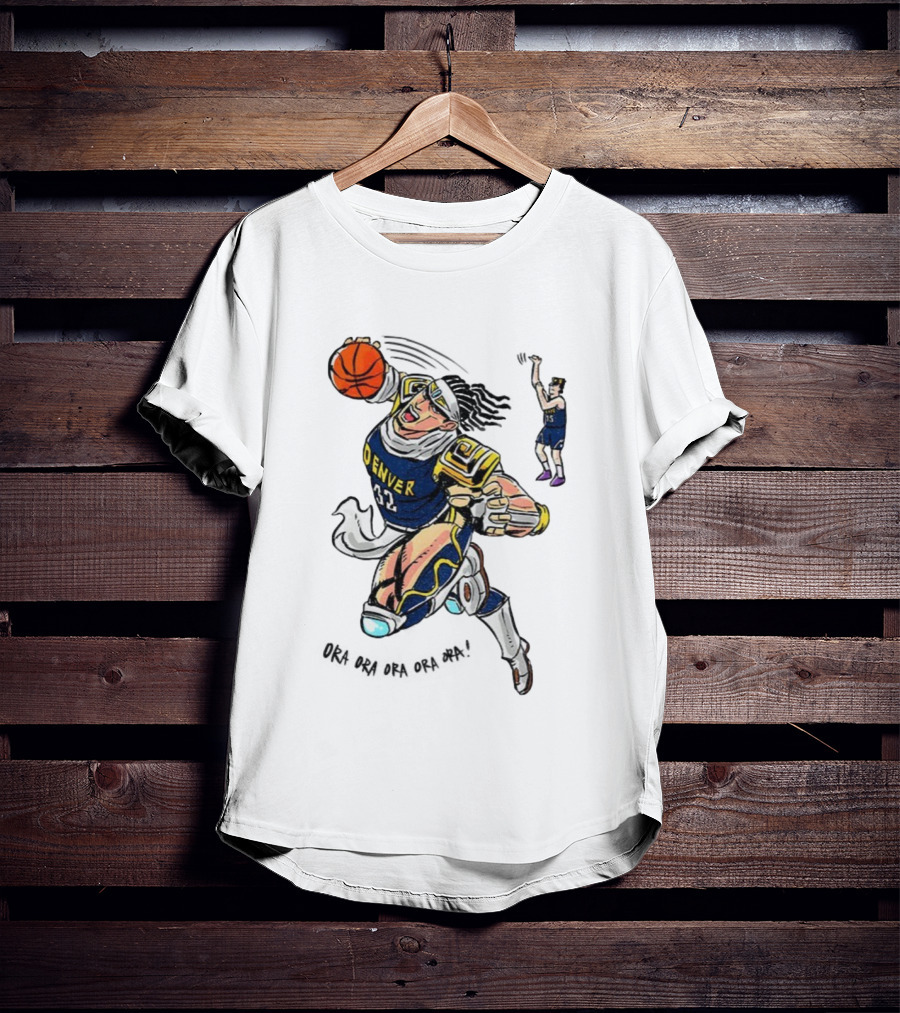 Denver Nuggets Anime Nikola Jokić Vs Aaron Gordon Basketball Ora Ora T-Shirt