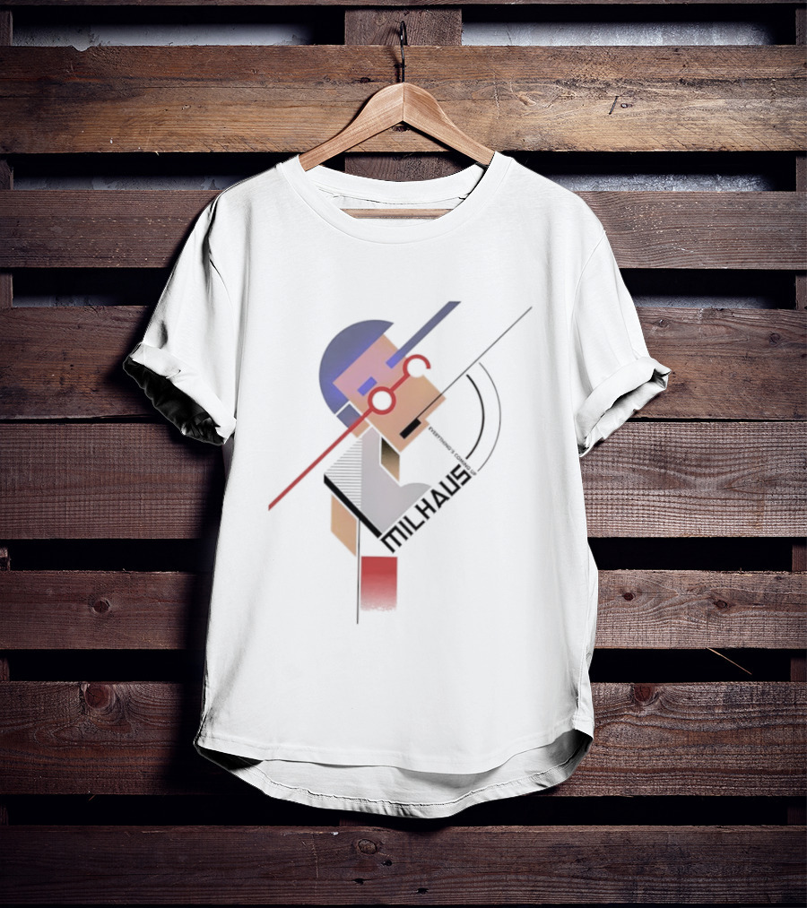 Milhaus Jim’ll Paint It X Thrillhaus Everything’s Coming Up Bauhaus Style T-Shirt