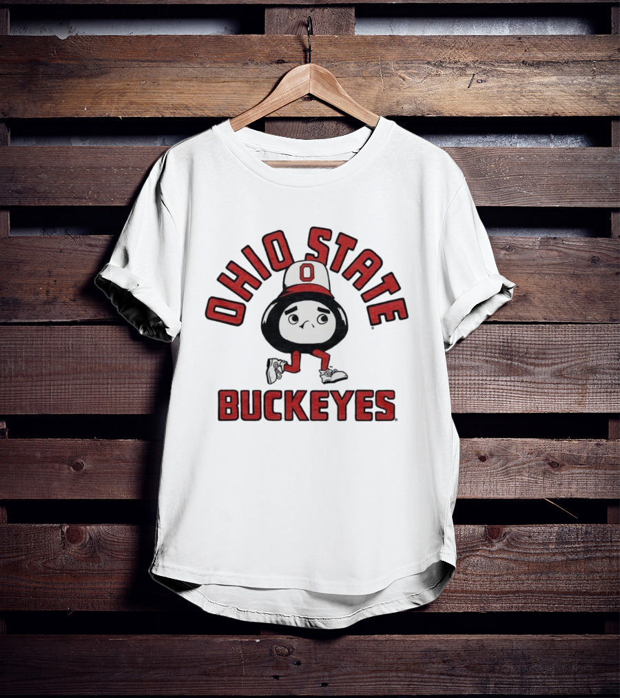 Ohio State Buckeyes Brutus Mascot Retro Style T-Shirt