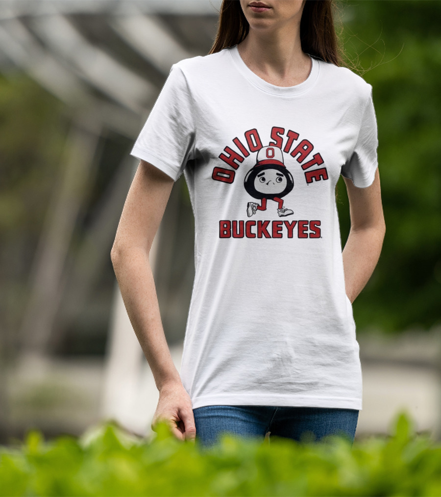 Ohio State Buckeyes Brutus Mascot Retro Style T-Shirt