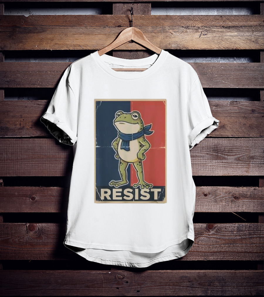 Resist Frog Stand No Kings Day T-Shirt