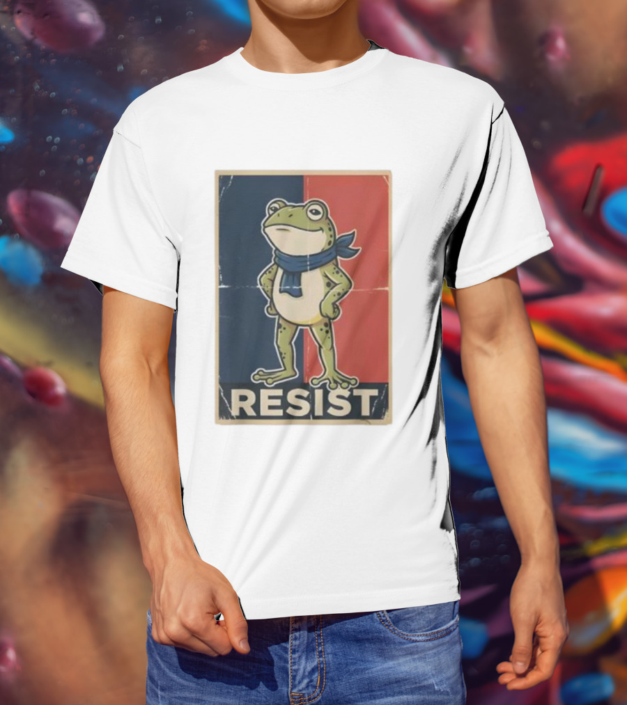 Resist Frog Stand No Kings Day T-Shirt