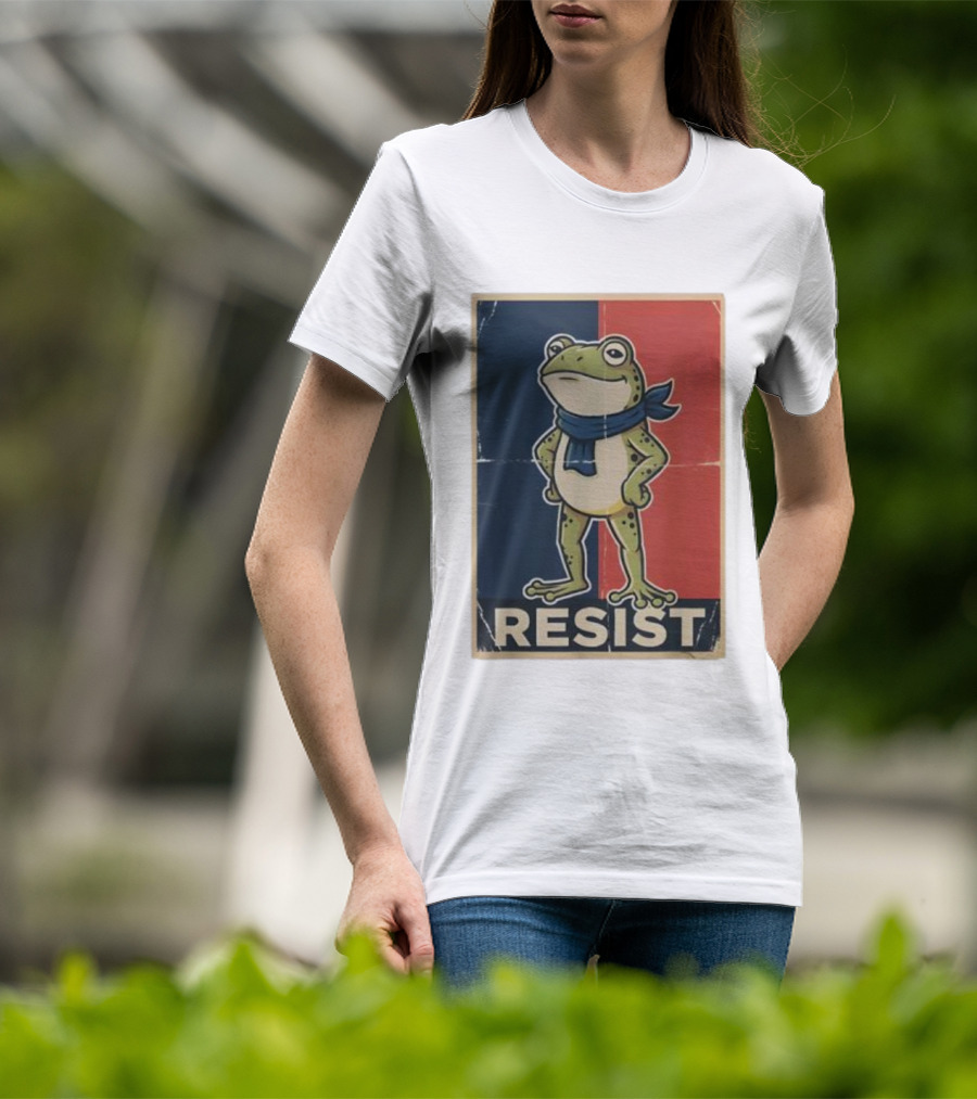 Resist Frog Stand No Kings Day T-Shirt