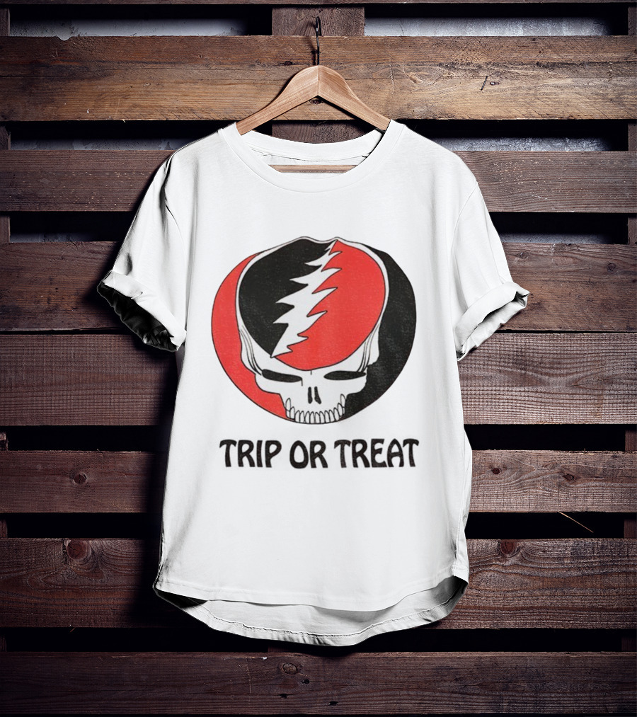Grateful Dead Skull Trip Or Treat Halloween T-Shirt