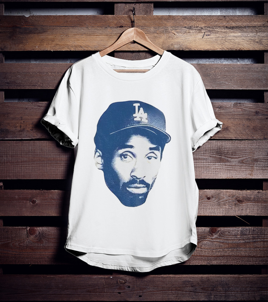 Kobe Bryant Los Angeles Dodgers MLB Vintage Big Face T-Shirt