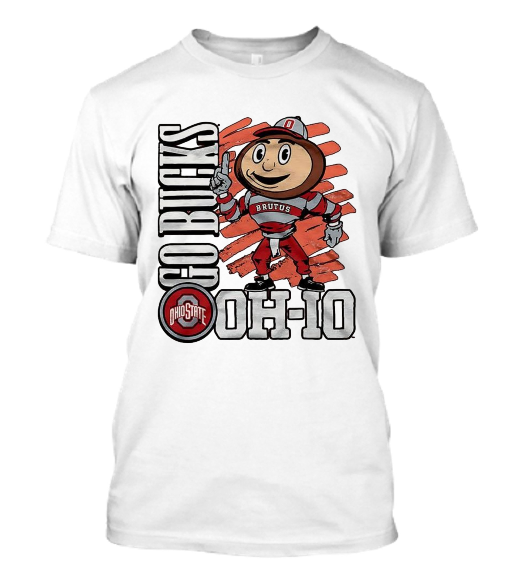 Ohio State Buckeyes Brutus Mascot Go Bucks OH-IO T-Shirt