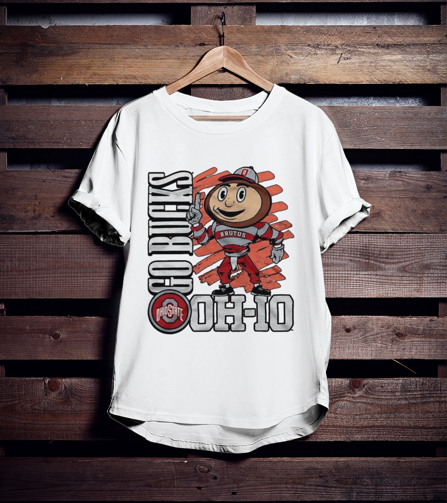 Ohio State Buckeyes Brutus Mascot Go Bucks OH-IO T-Shirt