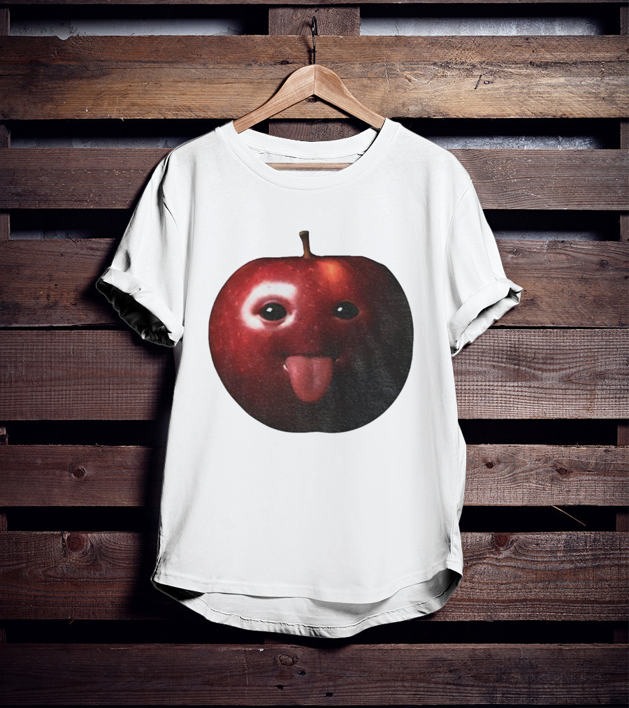 Silly AI Generated Apple Meme With Tongue Out T-Shirt