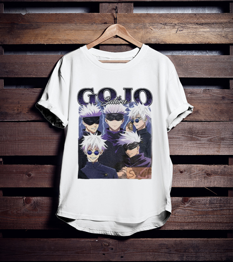 Gojo Satoru Jujutsu Kaisen Characters Anime Manga Fans T-Shirt