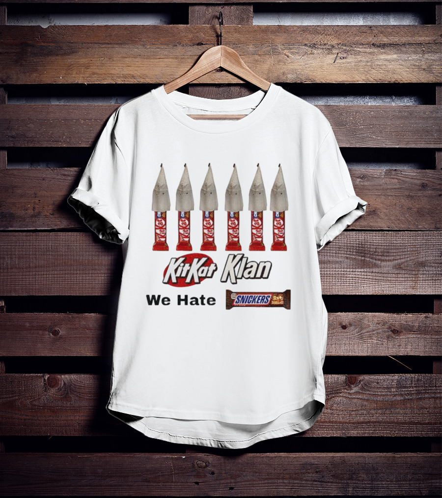 KKK Kitkat Klan We Hate Snickers Meme T-Shirt