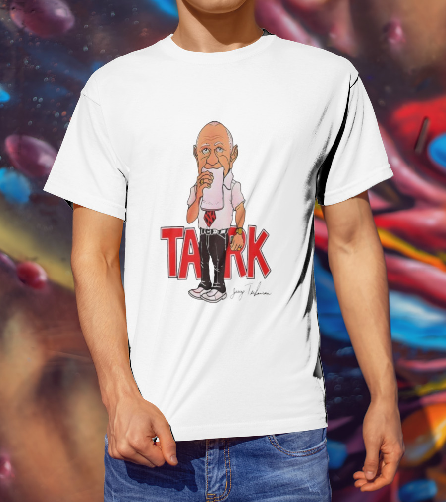 Jerry Tarkanian UNLV Runnin' Rebels TARK Shark Coach Caricature T-Shirt