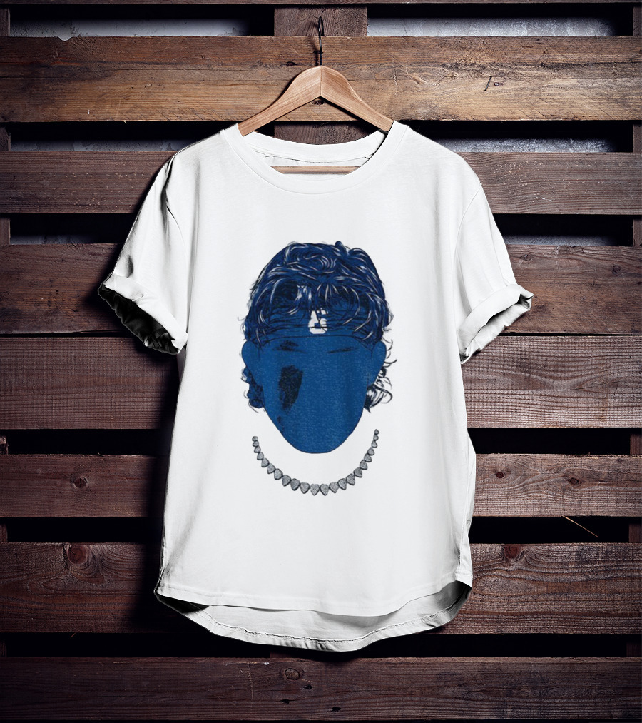 Jaxson Dart Blue Face New York Giants NFL Football 2025 T-Shirt