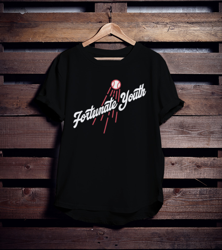 Los Angeles Dodgers Fortunate Youth Baseball Collaboration T-Shirt