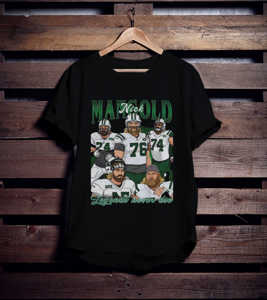 Nick Mangold New York Jets Legends Never Die 1984 2025 NFL Football T-Shirt