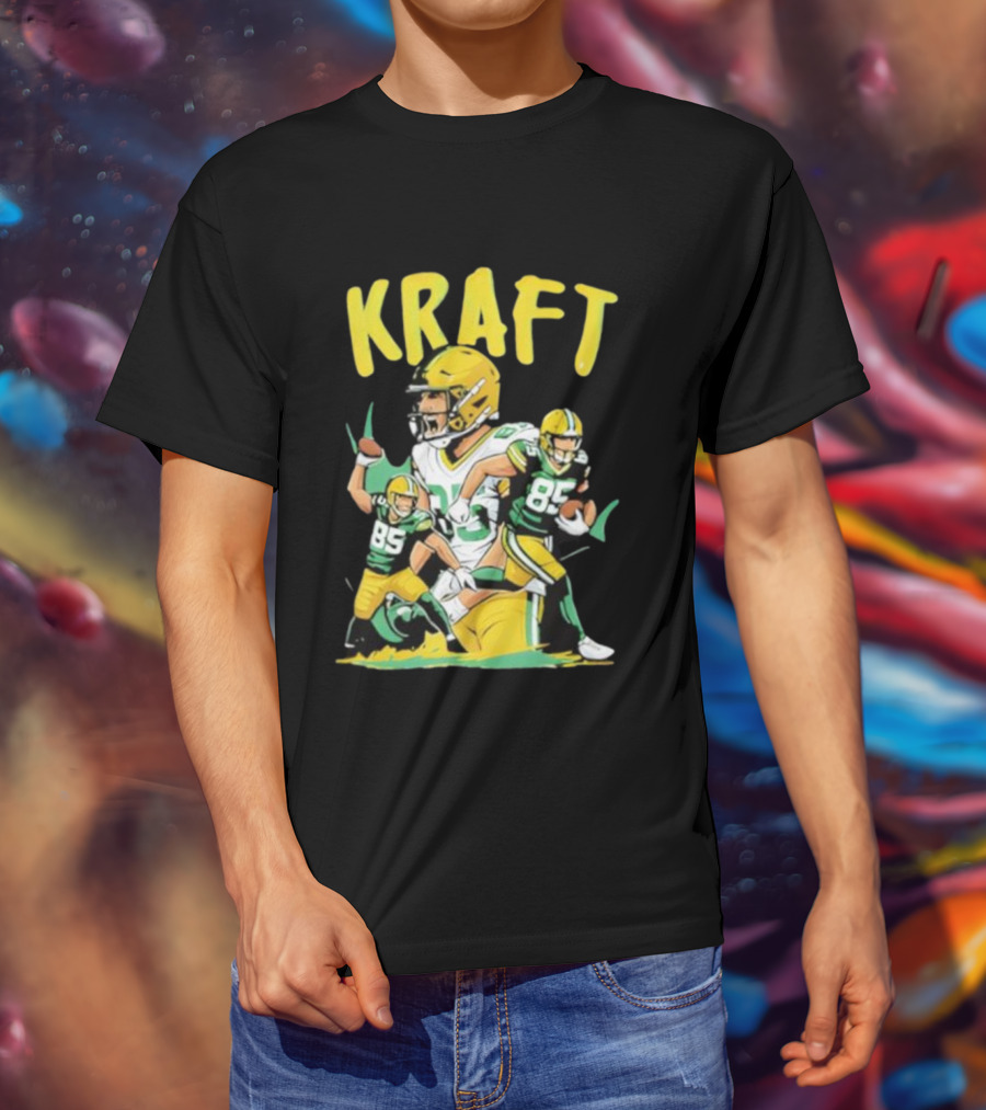 Kraft Football 85 Green Bay Packers Tucker Kraft T-Shirt