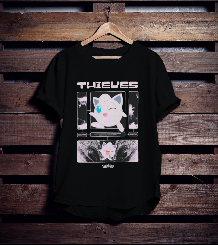Thieves 100 Jigglypuff Pokémon Sleep Theme T-Shirt