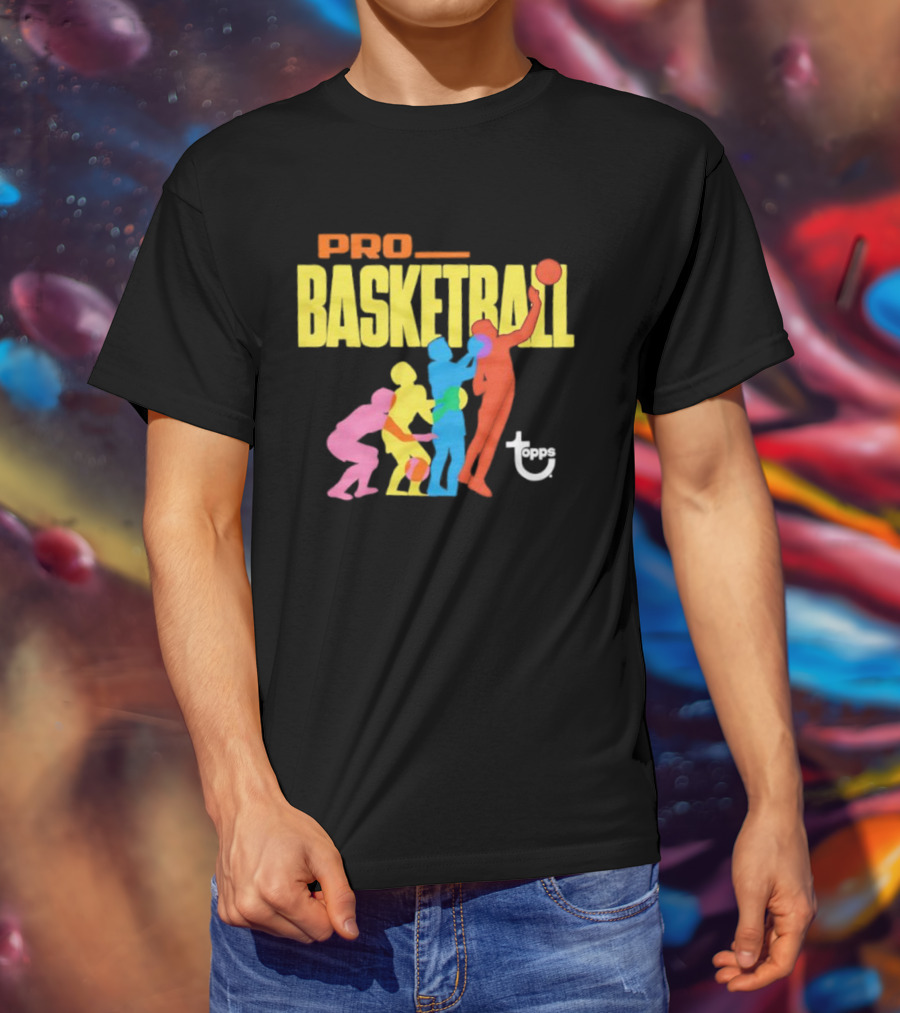 1972 Topps Pro Basketball Retro Silhouettes T-Shirt