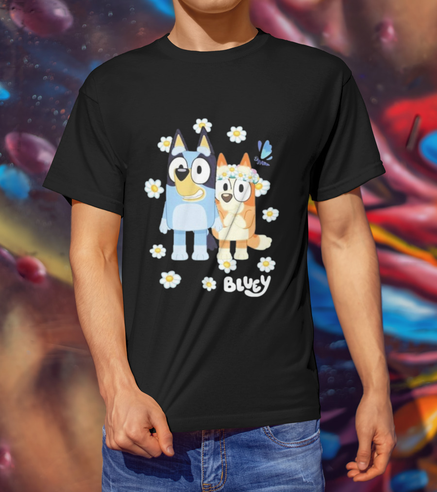 Bluey Flowers And Friends Playful Blossom Adventure T-Shirt