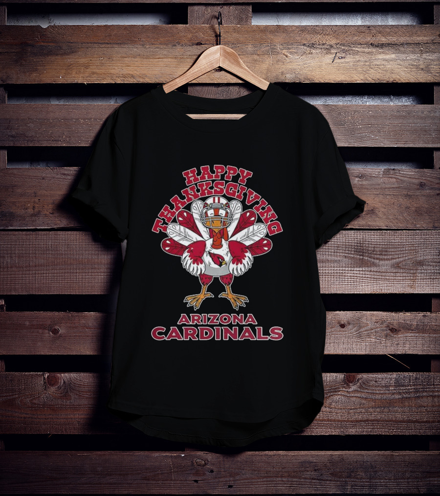 Happy Thanksgiving Arizona Cardinals Turkey NFL T-Shirt