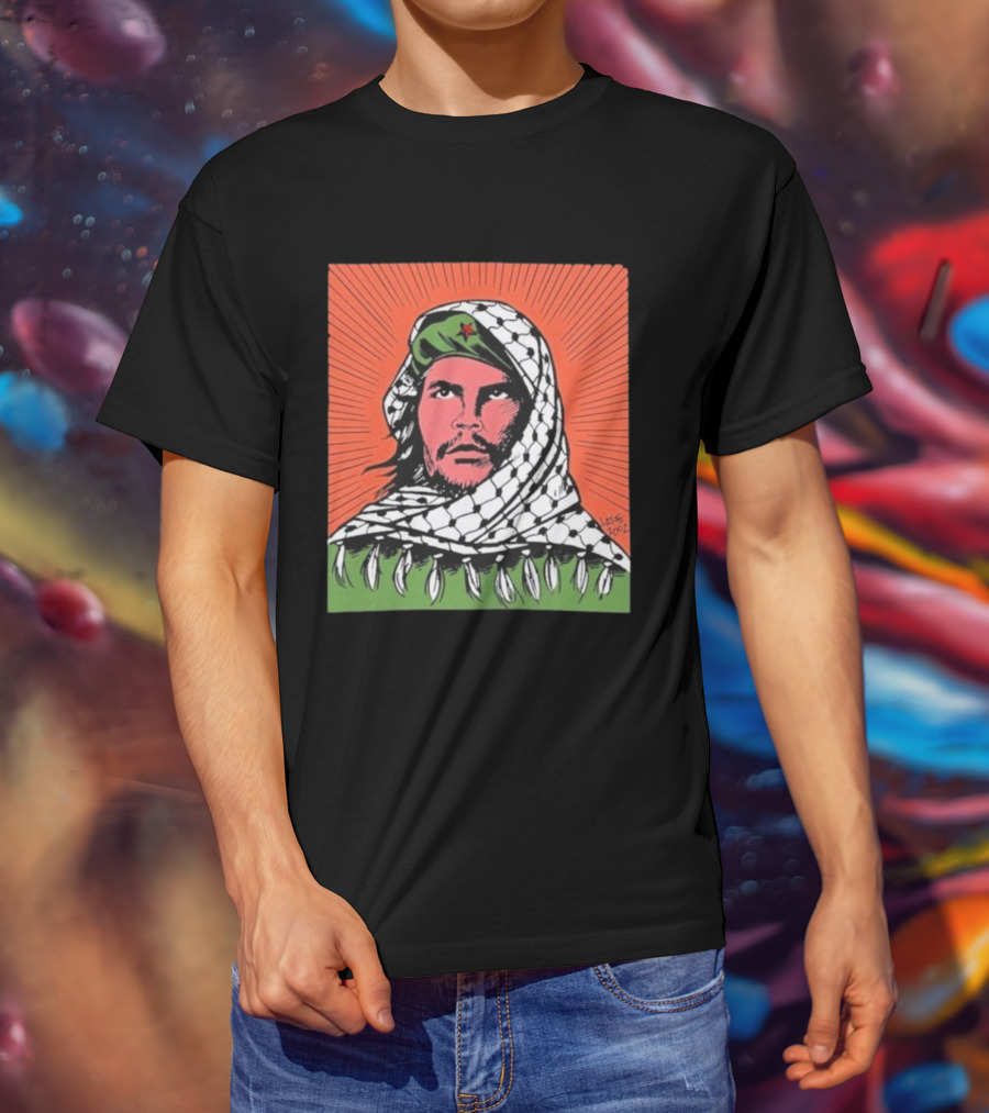 Che Guevara Keffiyeh Artistic Illustration By Latuff 2002 T-Shirt