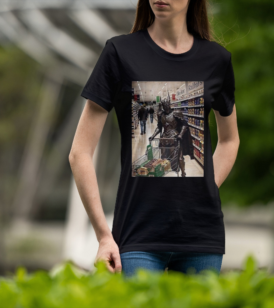 Sauron Shopping Adventure In Grocery Aisle T-Shirt