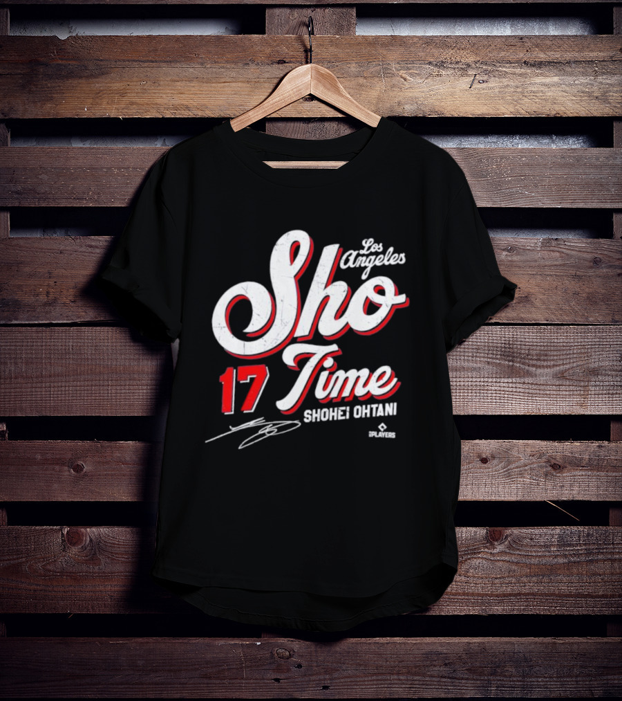 Los Angeles Sho Time 17 Shohei Ohtani Signature T-Shirt