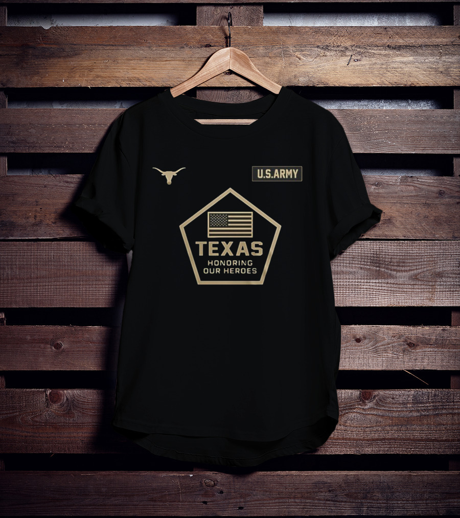 Texas Longhorns U.S. Army Honoring Our Heroes Military Appreciation Day T-Shirt