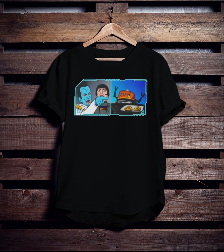 Thrawn Meme Vs. Chopper Star Wars Rebels Pizza Argument T-Shirt