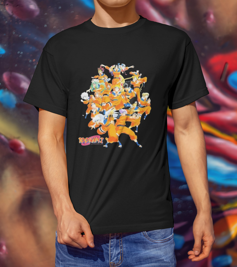 Toonami Cruel.void Shadow Clone Jutsu Anime Character Mashup T-Shirt