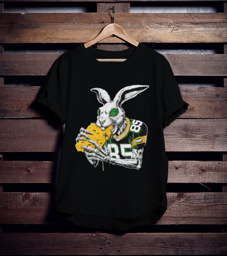 Tucker Kraft Green Bay Packers Rabbit 85 Cheese Eater T-Shirt