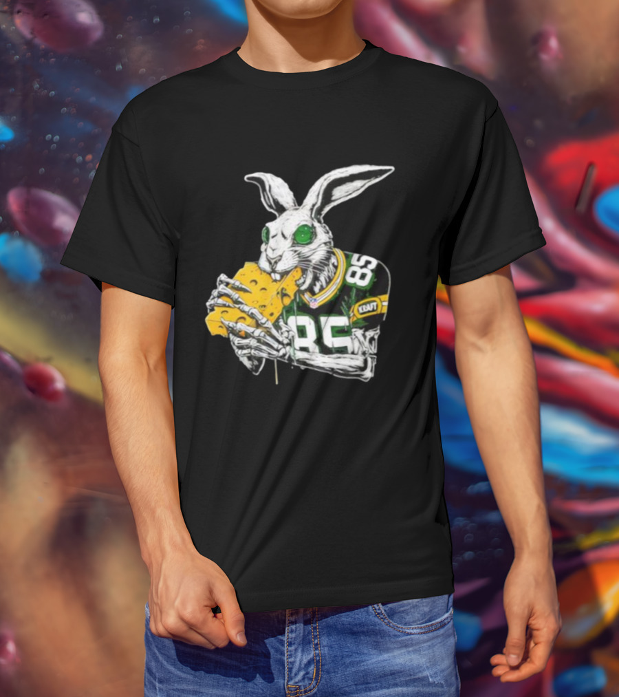 Tucker Kraft Green Bay Packers Rabbit 85 Cheese Eater T-Shirt
