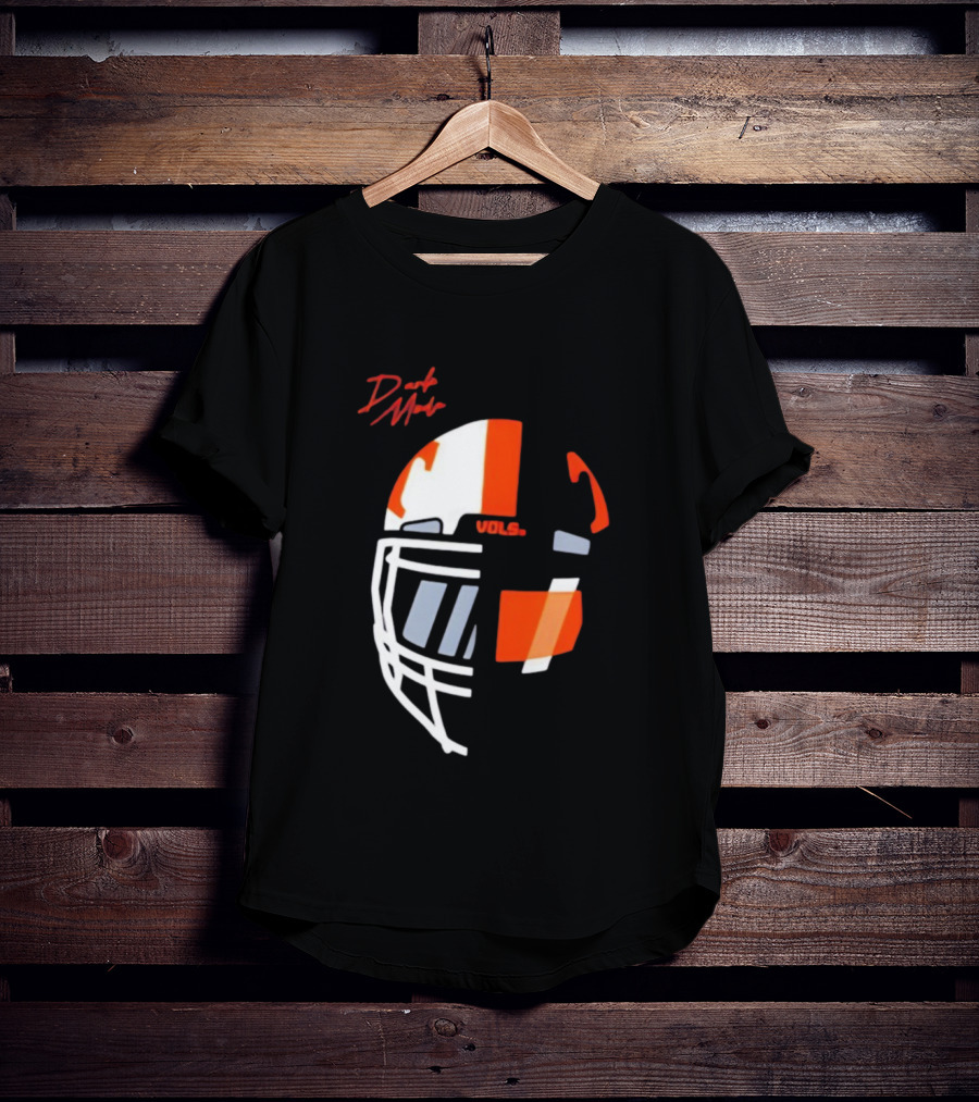 Dark Mode Vols Tennessee Volunteers Football Helmet T-Shirt