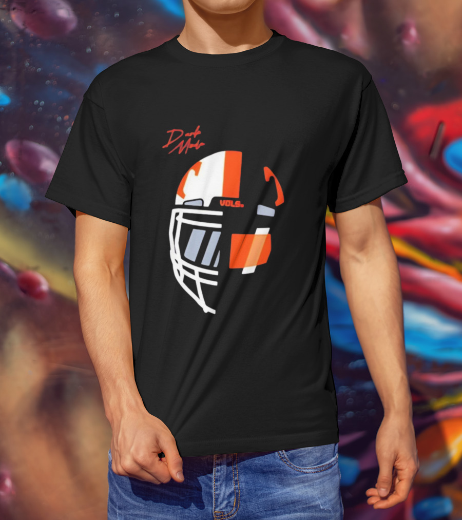 Dark Mode Vols Tennessee Volunteers Football Helmet T-Shirt
