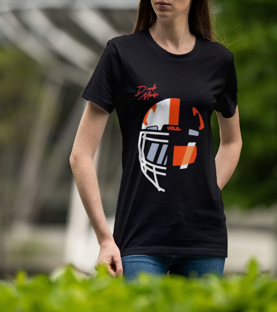 Dark Mode Vols Tennessee Volunteers Football Helmet T-Shirt