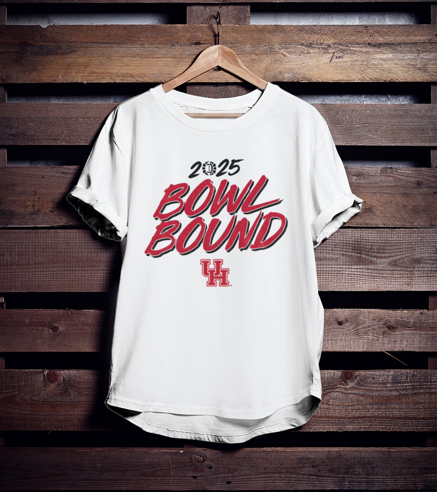 Houston Cougars 2025 Bowl Bound UH Football T-Shirt
