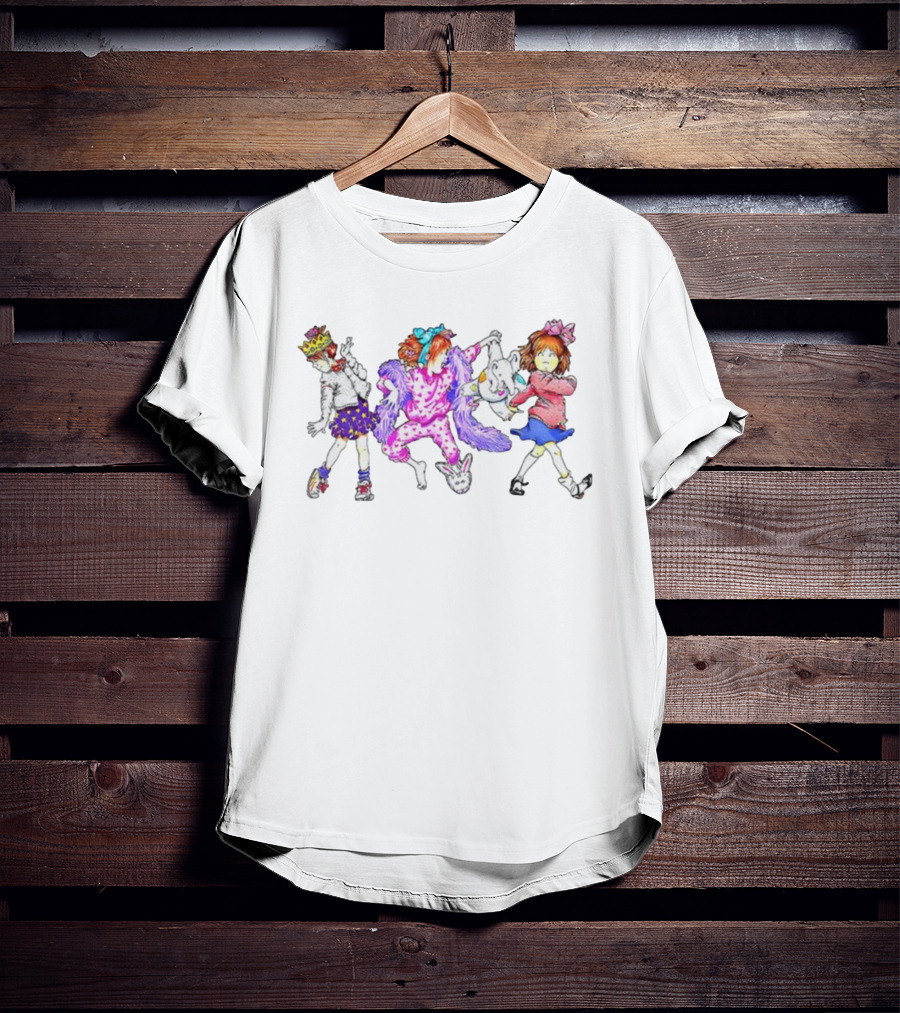 Junie B. Jones Characters In Colorful Outfits With Accessories T-Shirt