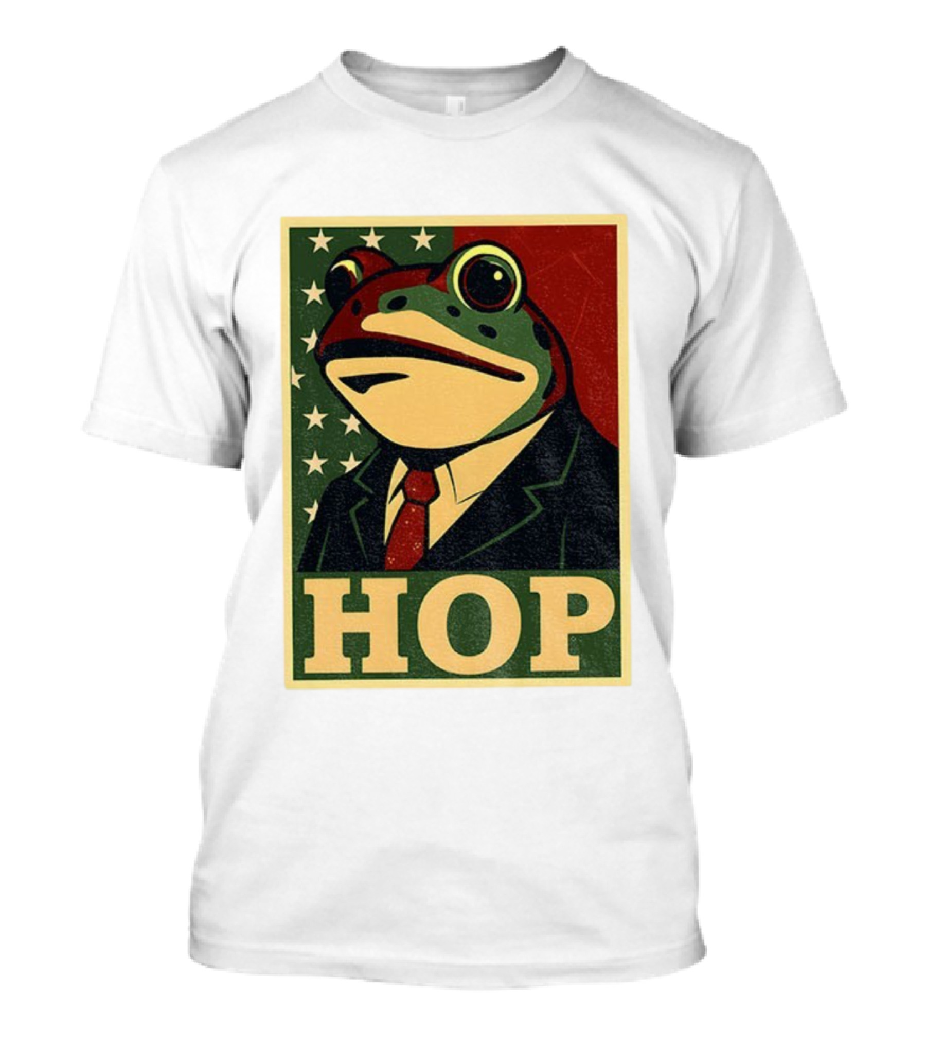 Frog HOP Portland Protest Anti ICE Anti Fascism American Flag T-Shirt