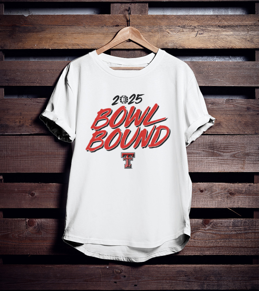 2025 Texas Tech Red Raiders Bowl Bound Football T-Shirt