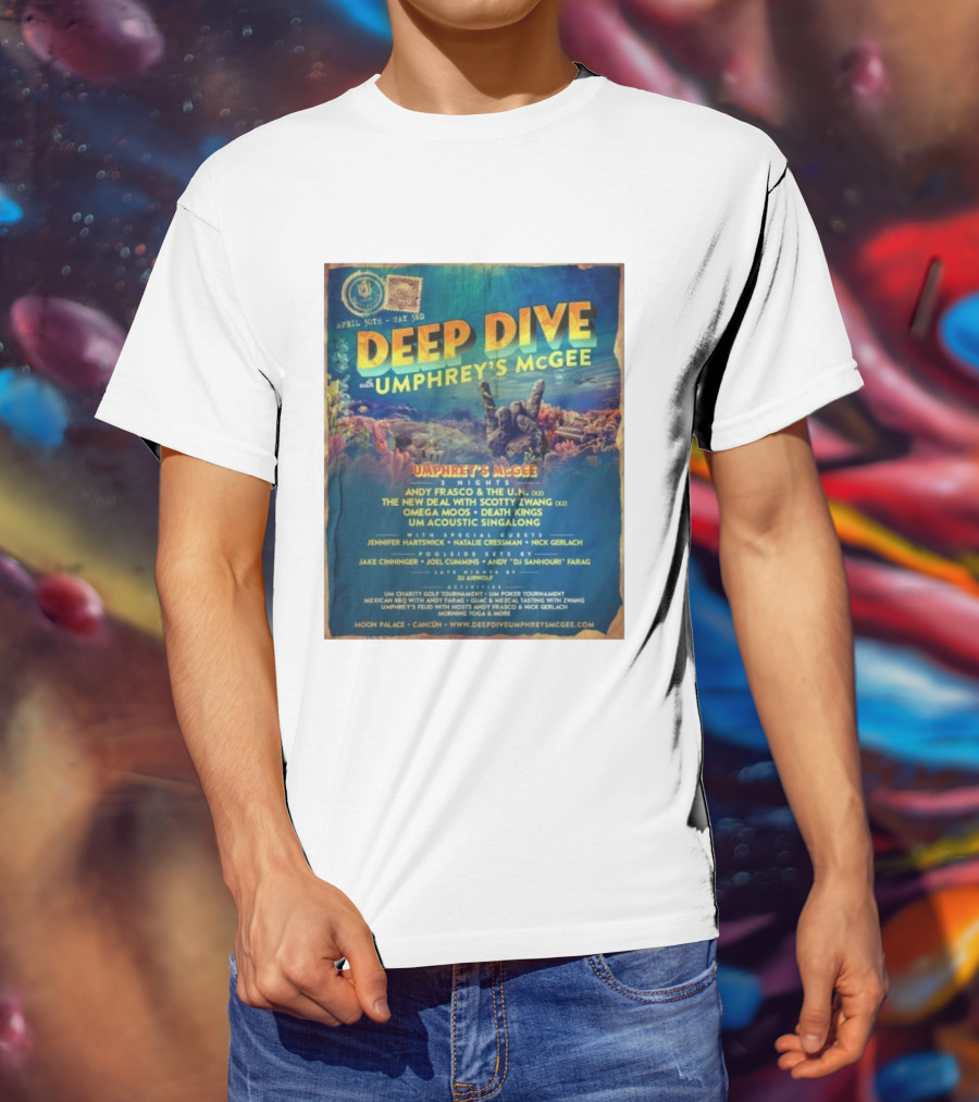 Deep Dive With Umphrey's McGee Cancun April 30th-May 3rd Moon Palace Events T-Shirt